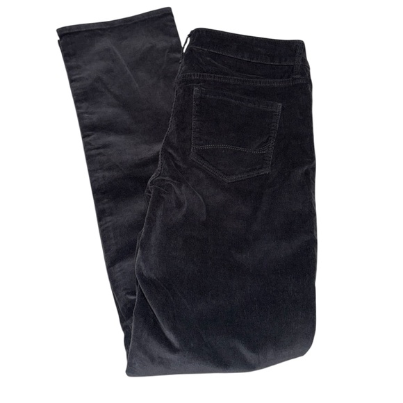 NWT NYDJ Black Straight Leg Women's Jeans Size 10 Gunmetal/Corduroy - Picture 3 of 9
